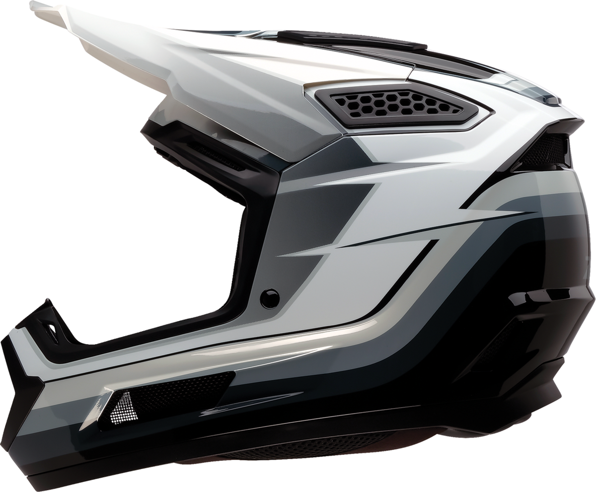 Adult - Z1R Dirt Maxx Vortex Helmet - Black/White/Gray