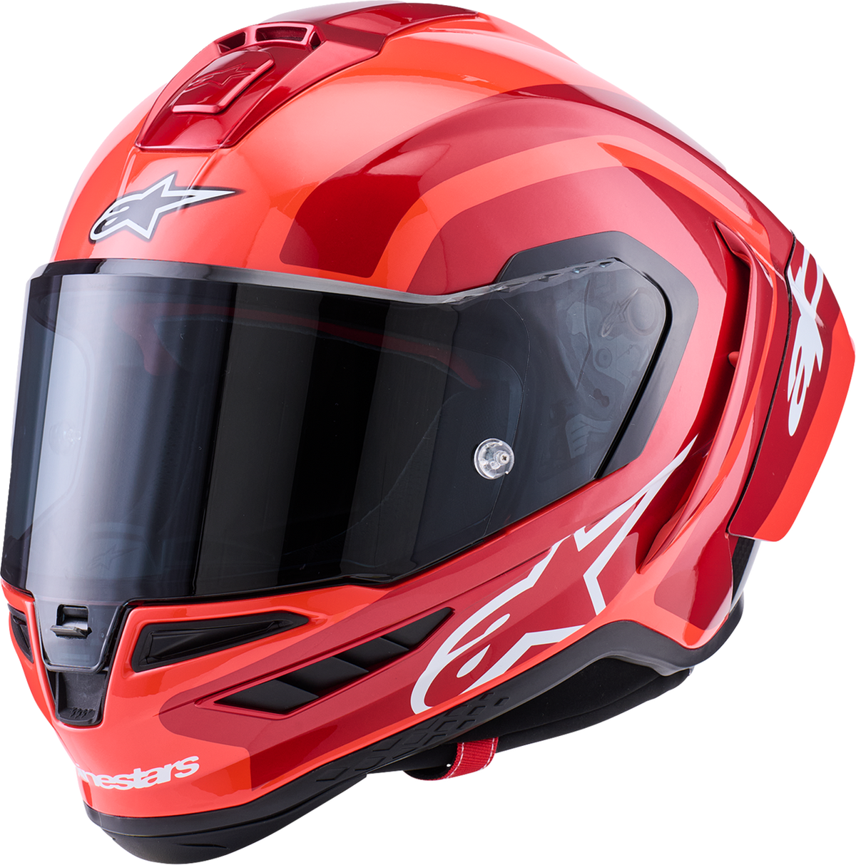 Adult - Alpinestars Supertech R10 Arius Helmet - Black/White/Double Red