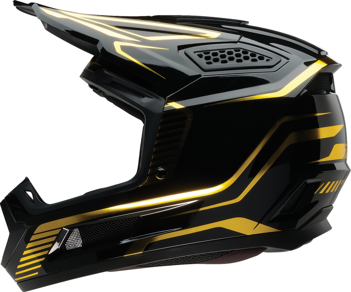 Adult - Z1R Dirt Maxx Monogram Helmet - Black/Gold