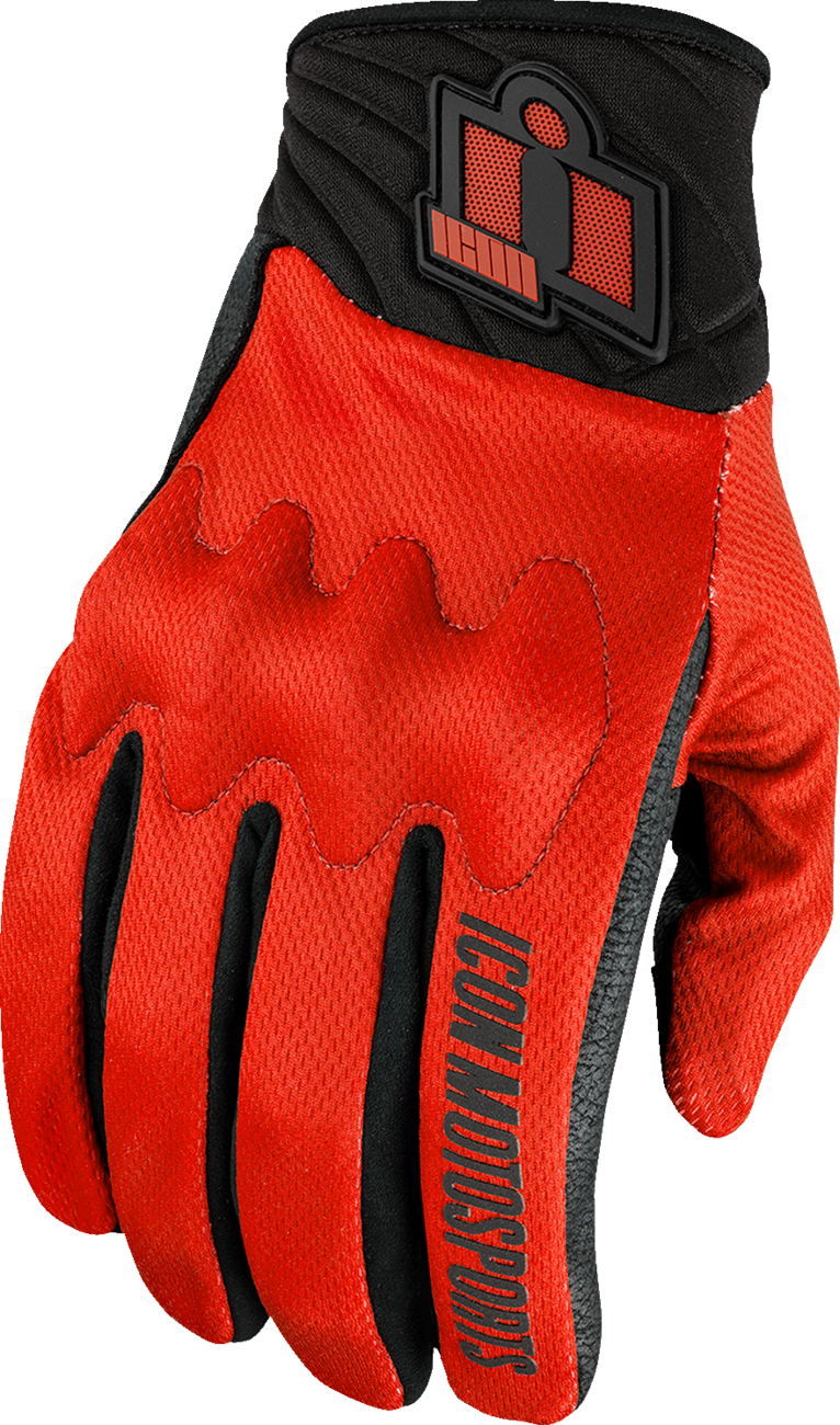 Adult - Icon Anthem3™ Gloves - Red