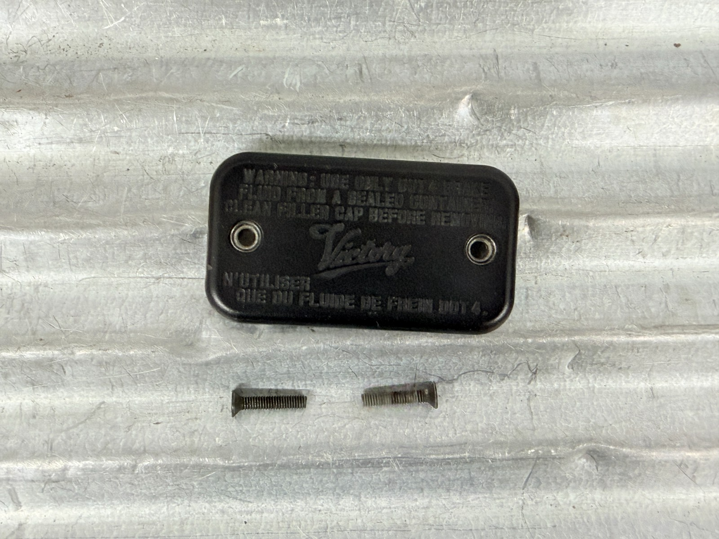 OEM Polaris 2202309 Victory Black Brake Cylinder Cap w Mounting Screws