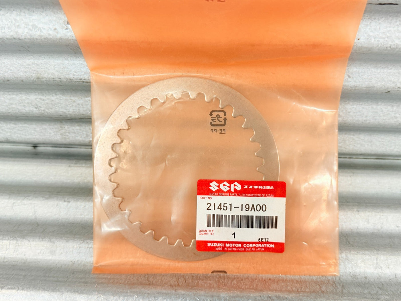 New OEM Suzuki DR-Z125 JR80 DS80 RM125 RM80 Clutch Steel Plate 21451-19A00