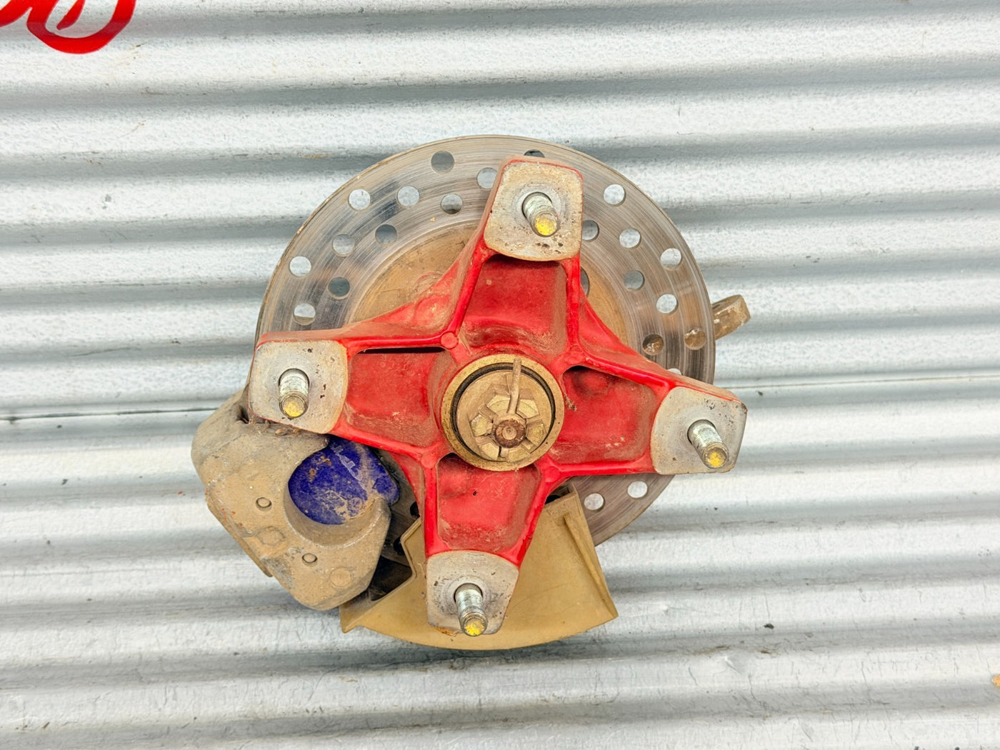 99-04 Honda TRX400EX Front Right Hub Rotor Caliper Knuckle OEM Assembly