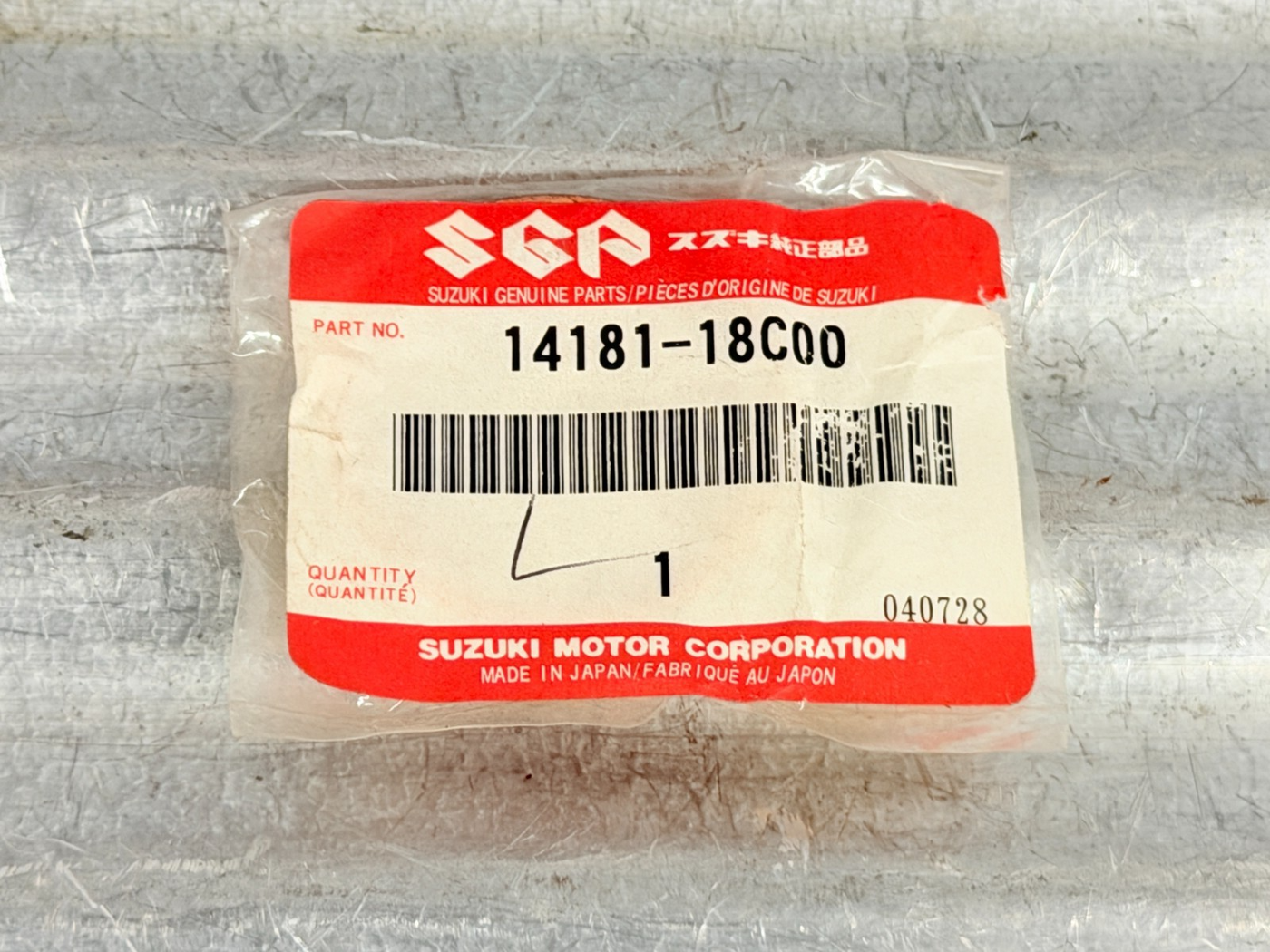 New OEM Suzuki DR-Z125 DR350 JR80 KingQuad Exhaust Gasket 14181-18C00