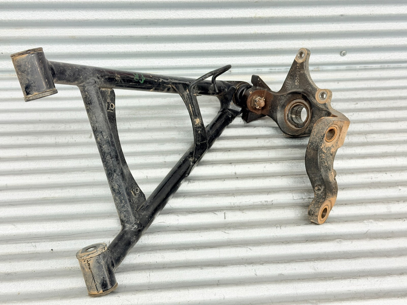 2010 Kawasaki Teryx 750 Right Front Knuckle & Upper A-Arm OEM 39186-0097