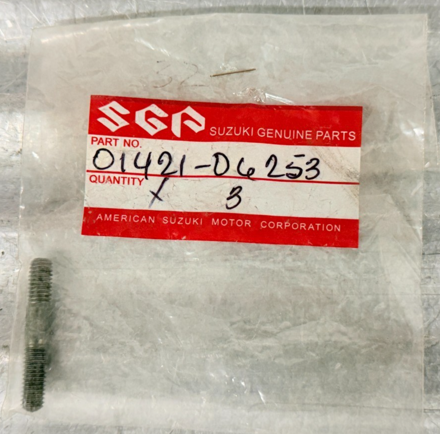 New OEM Suzuki DR-Z400 SV650 Ozark LT-F250 6x25 Stud Bolt 01421-06253