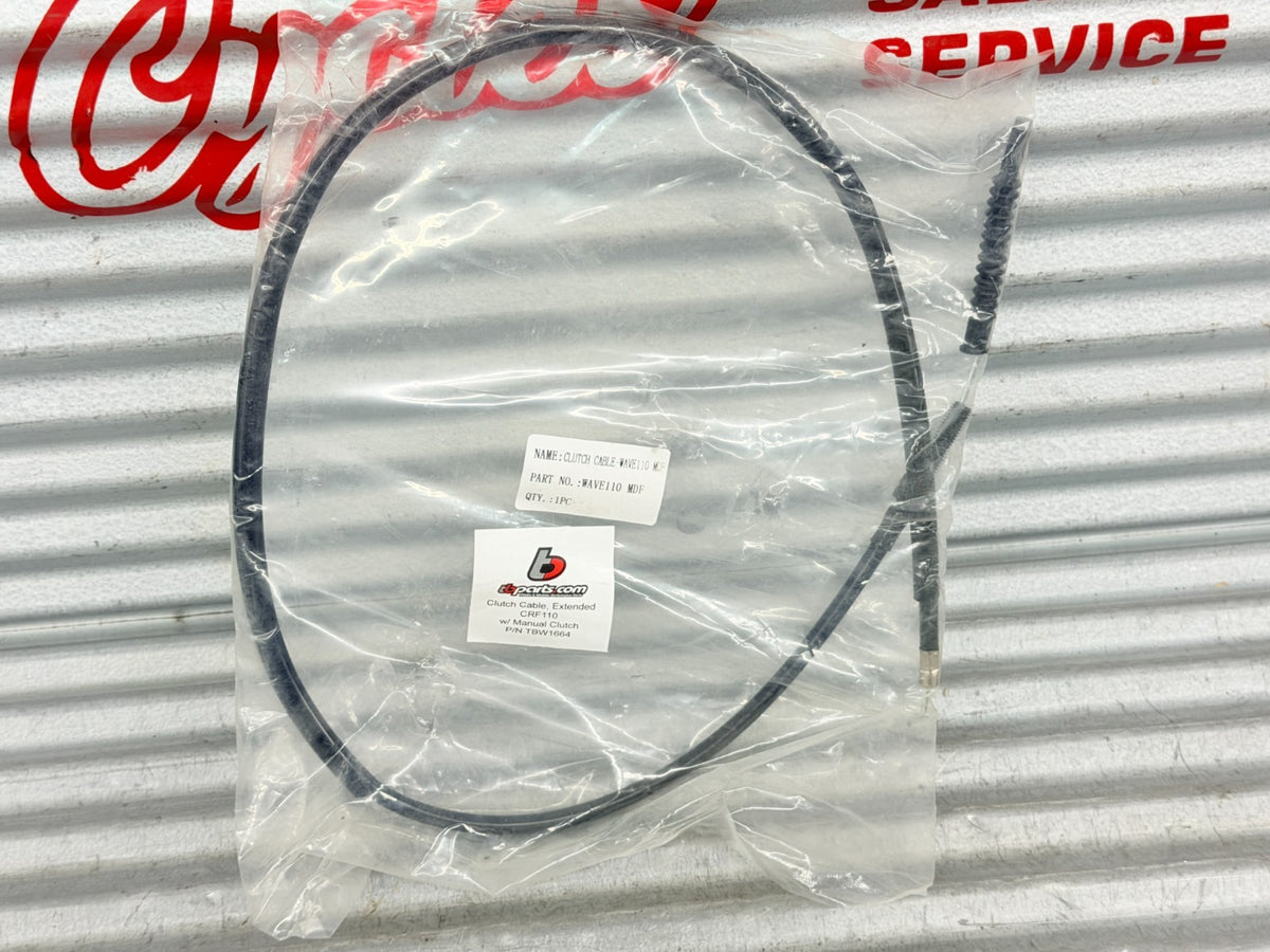 2013-2026 Honda CRF110F TBparts Manual Clutch Cable Extended +75mm TBW1664