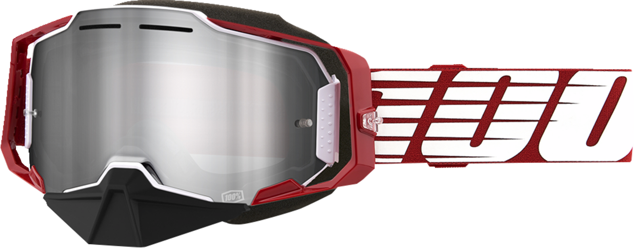 100% Armega Snow Goggle - Oversized Red