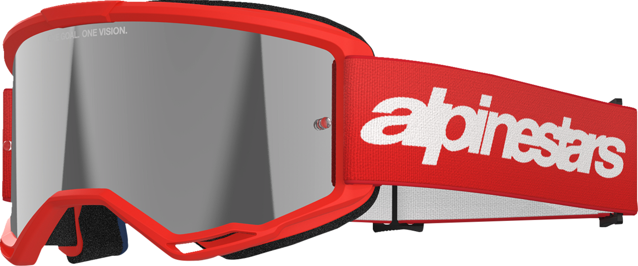 Alpinestars Vision 3 Goggle - Wordmark - Red