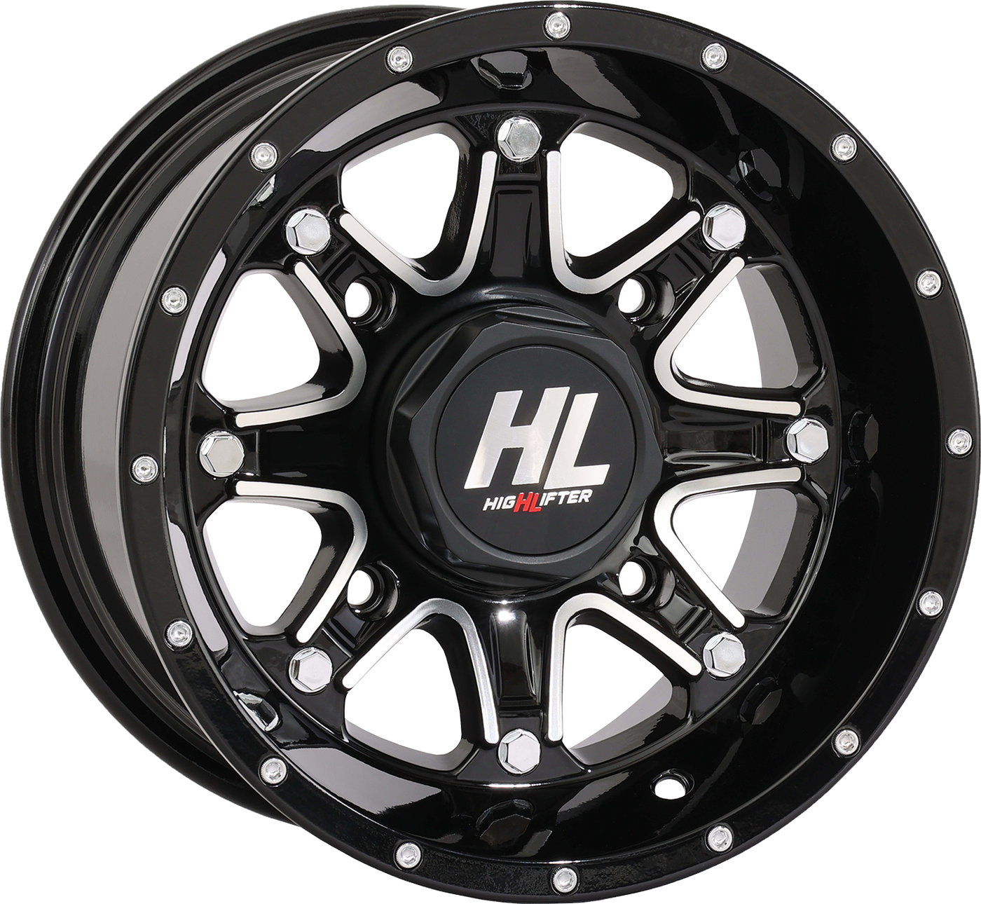 High Lifter HL4 Wheel - Gloss Black w/Machined