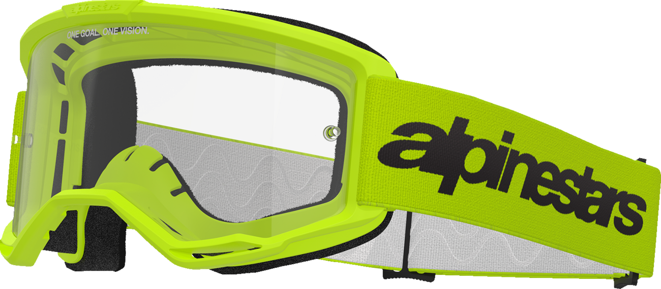 Alpinestars Vision 3 Goggle - Wordmark - Yellow