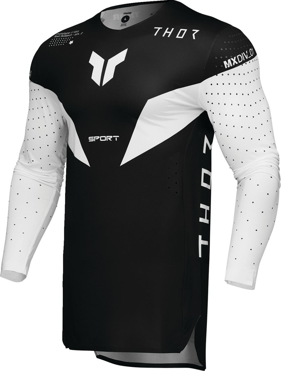 Adult - Thor Sportmode Strike Jersey — White/Black