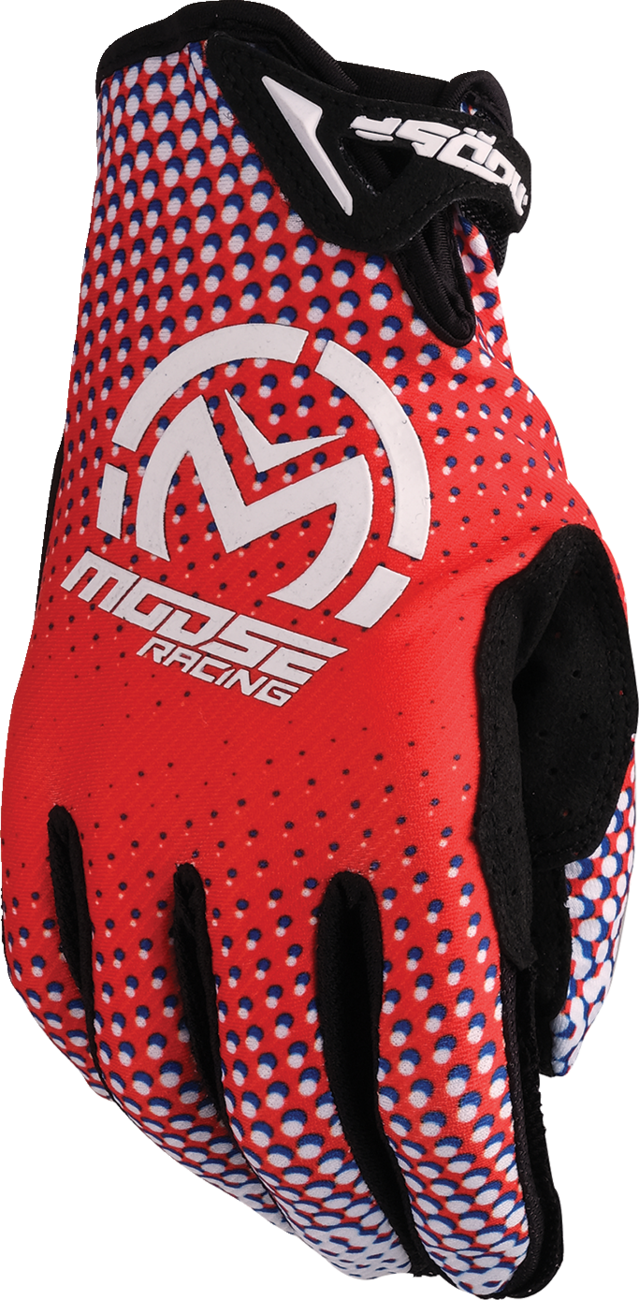 Adult - Moose SX1™ Gloves - Red/White/Blue