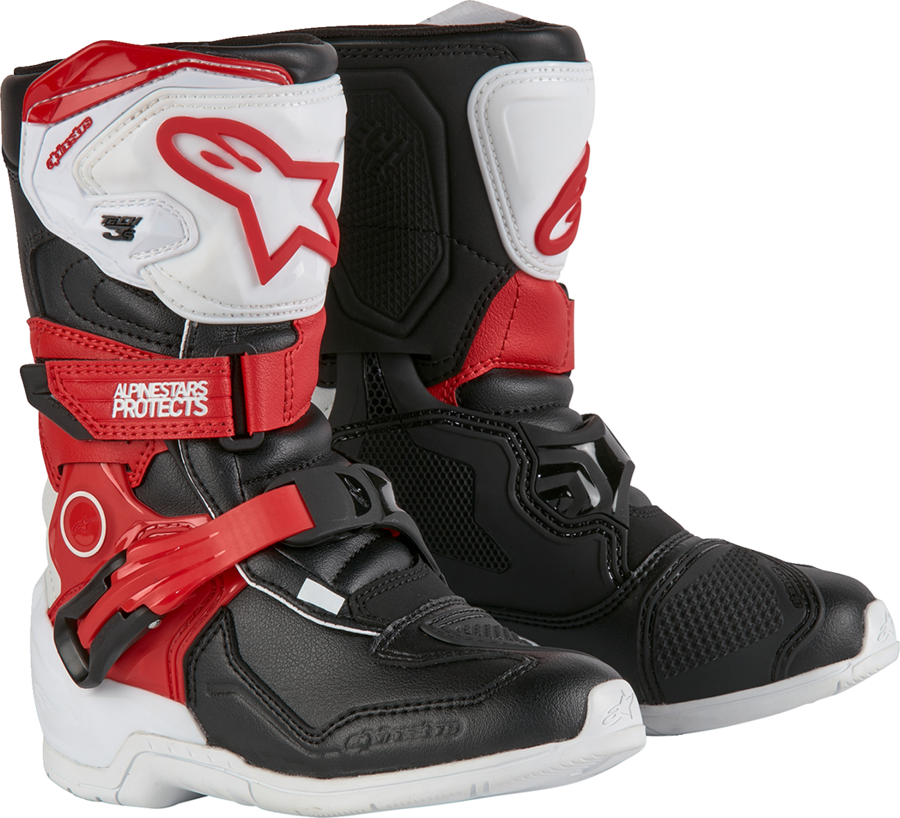 Adult - Alpinestars Kids Tech 3S Boots - Red/Black/White
