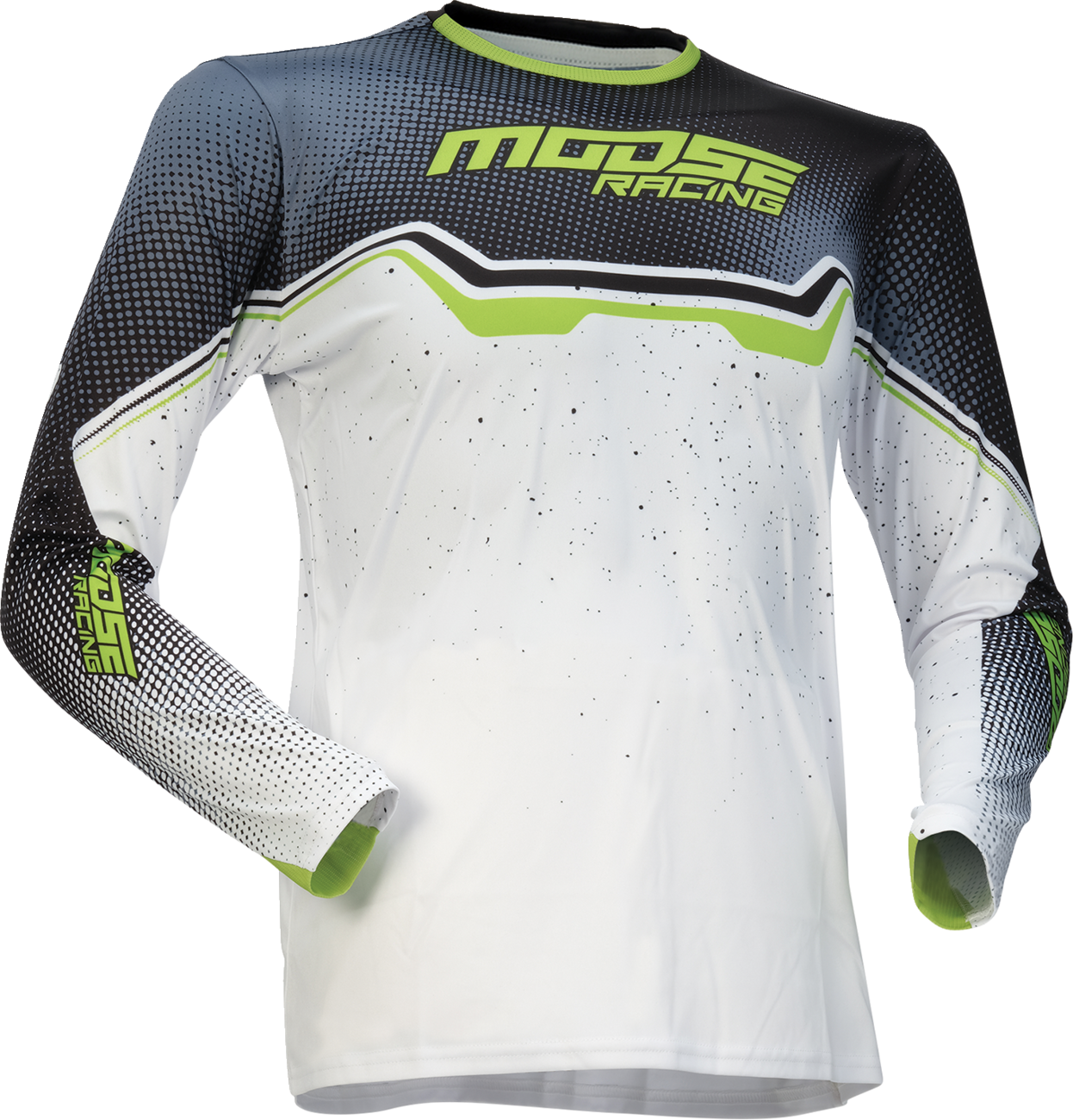 Youth - Moose Qualifier® Jersey - White/Black/Green