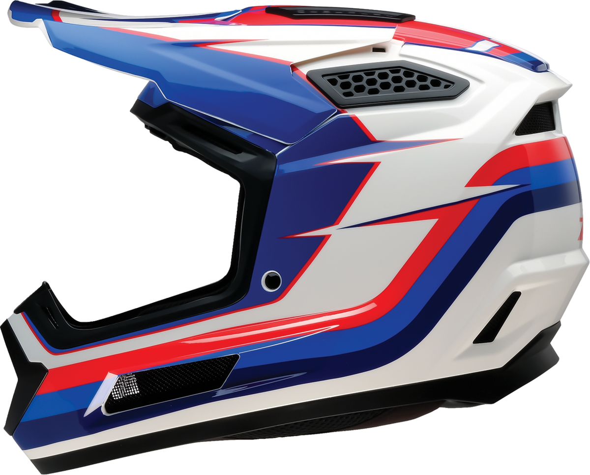 Adult - Z1R Dirt Maxx Vortex Helmet - Red/White/Blue