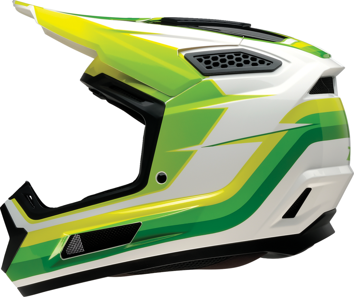 Adult - Z1R Dirt Maxx Vortex Helmet - White/Green