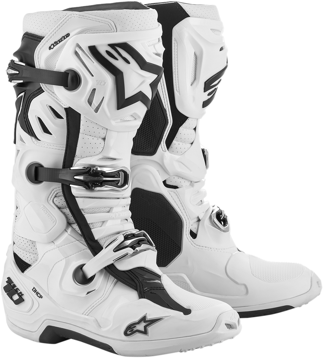 Adult - Alpinestars Tech 10 Supervented Boots - White
