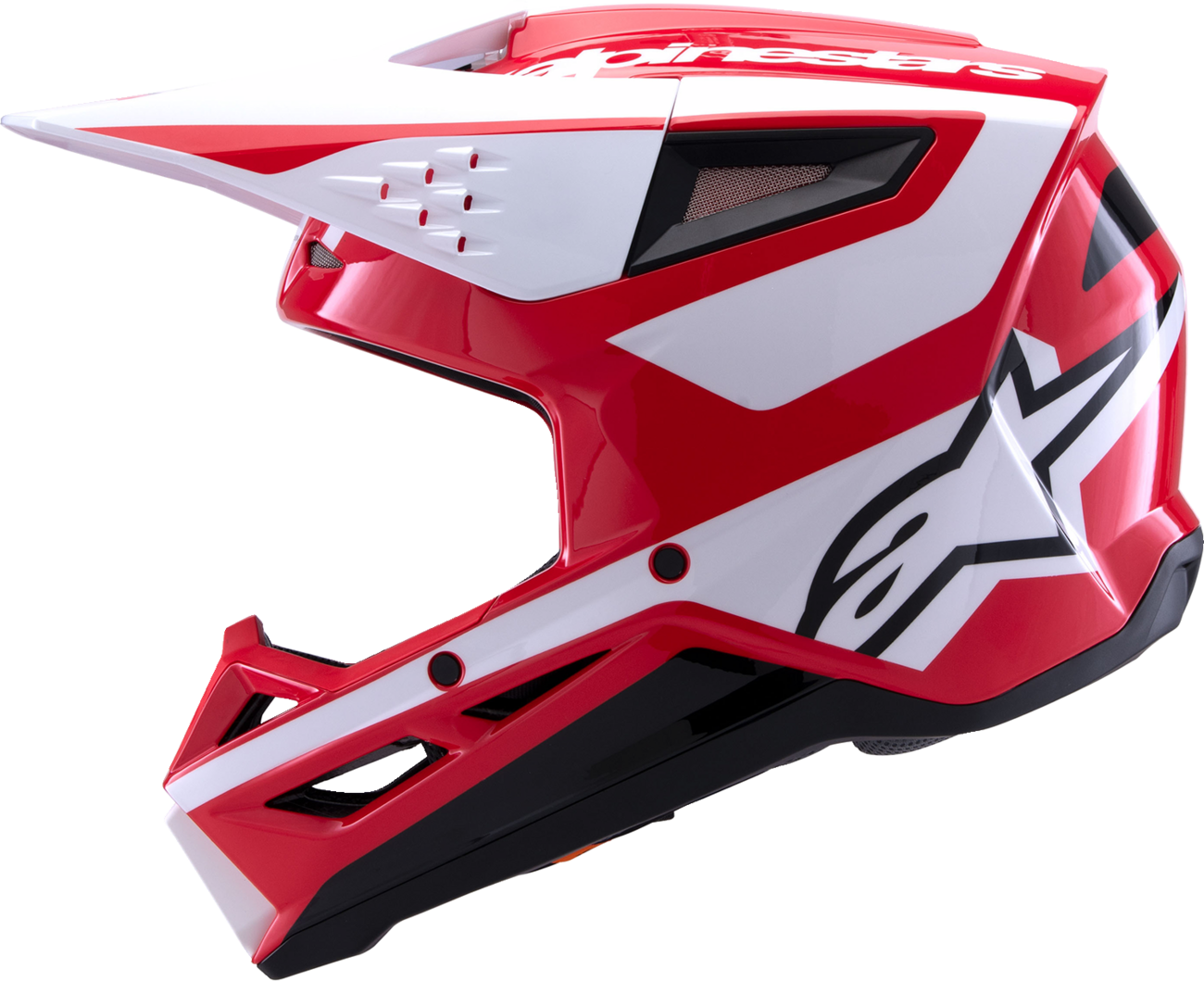 Adult - Alpinestars SM3 Heat Helmet - Gloss Red/White/Black
