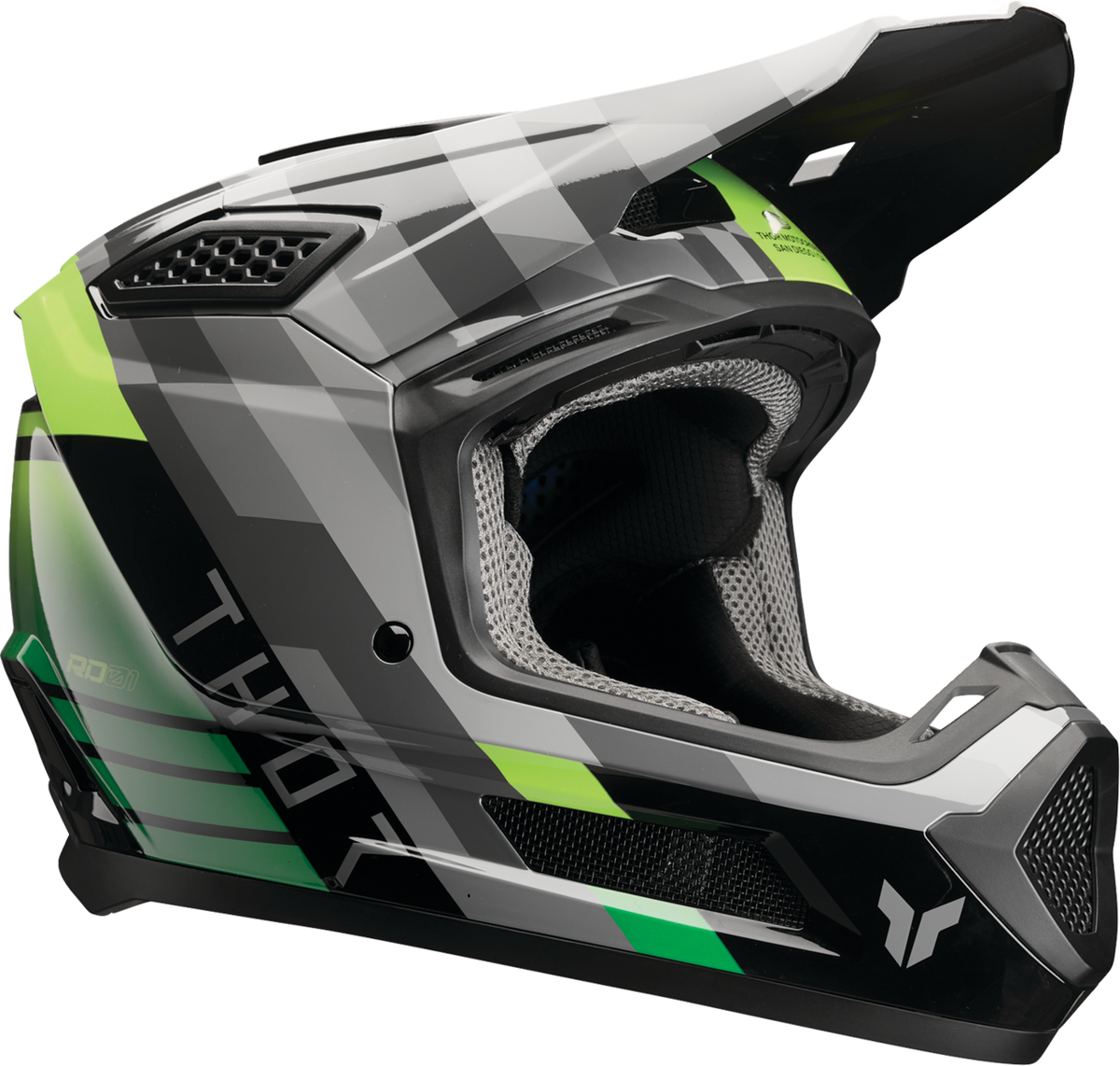Adult - Thor Fleet Camber Helmet - Black/Green