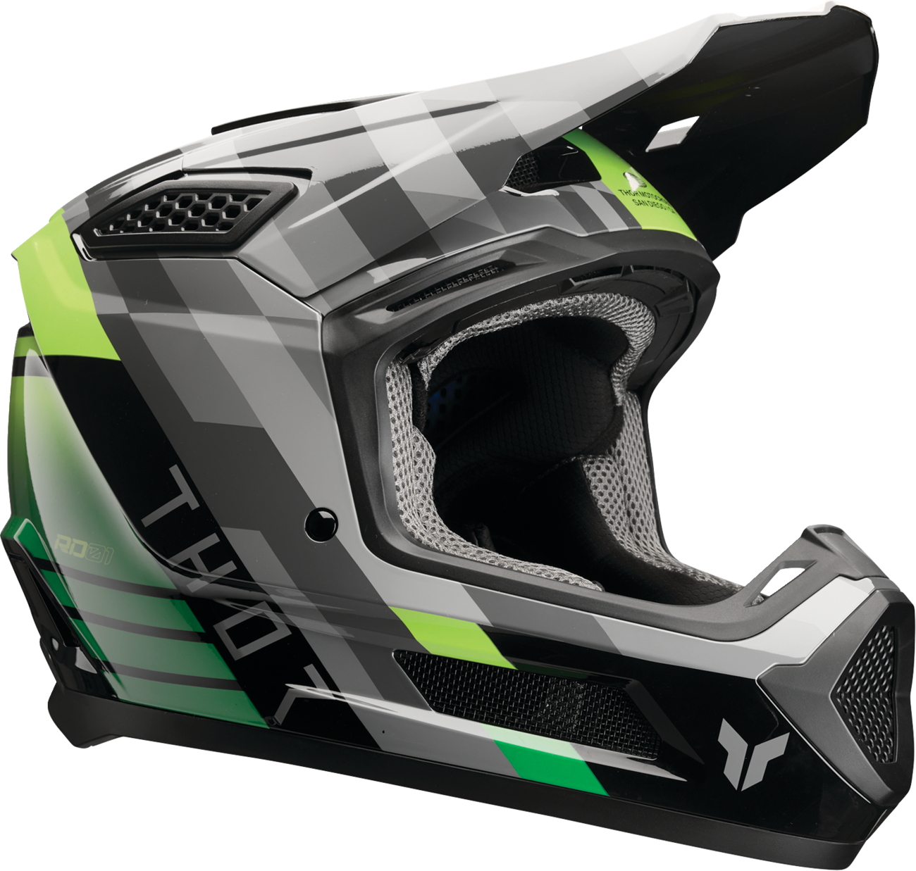 Adult - Thor Fleet Camber Helmet - Black/Green