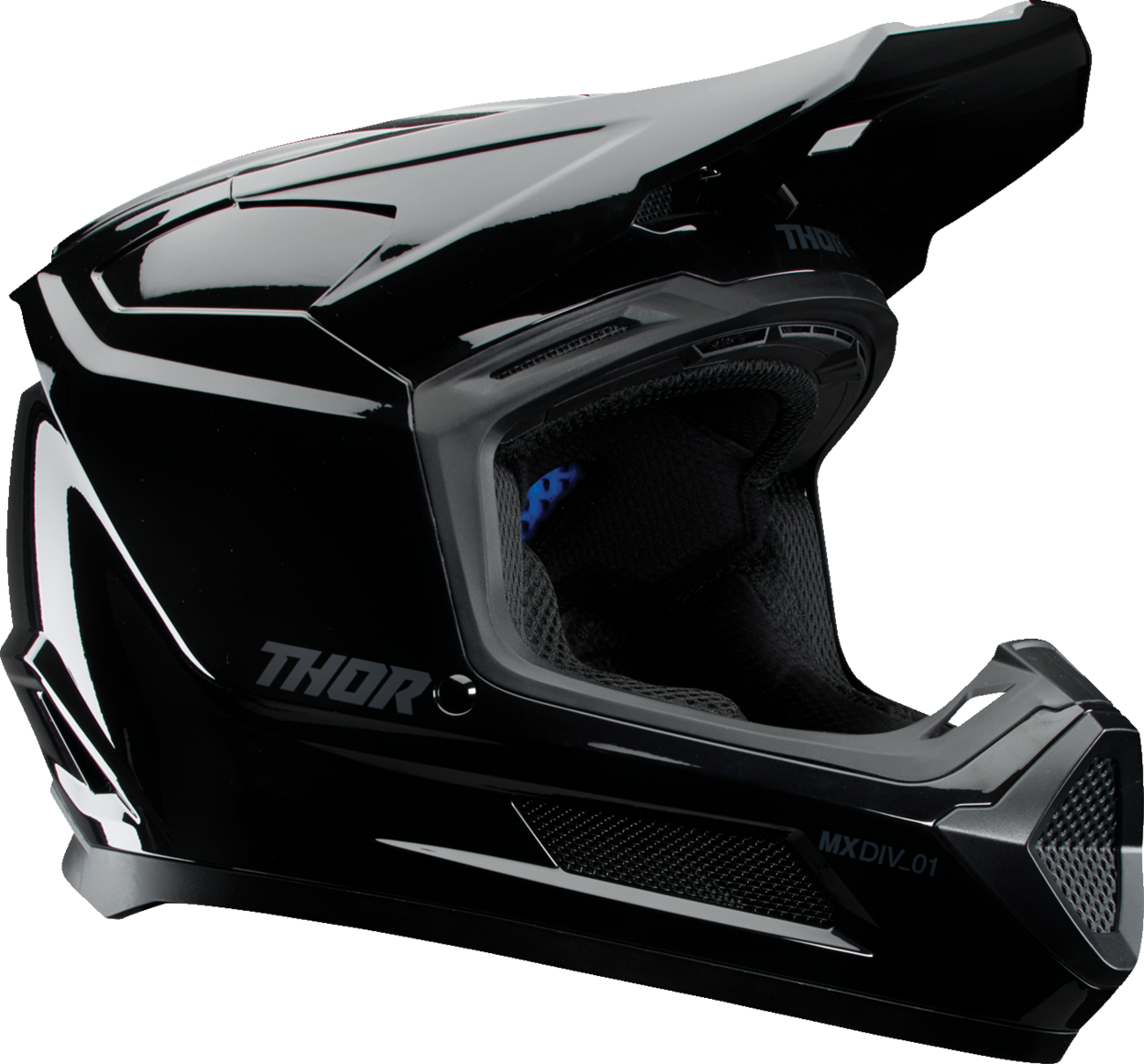 Youth - Thor Fleet Blackout Helmet - Gloss Black