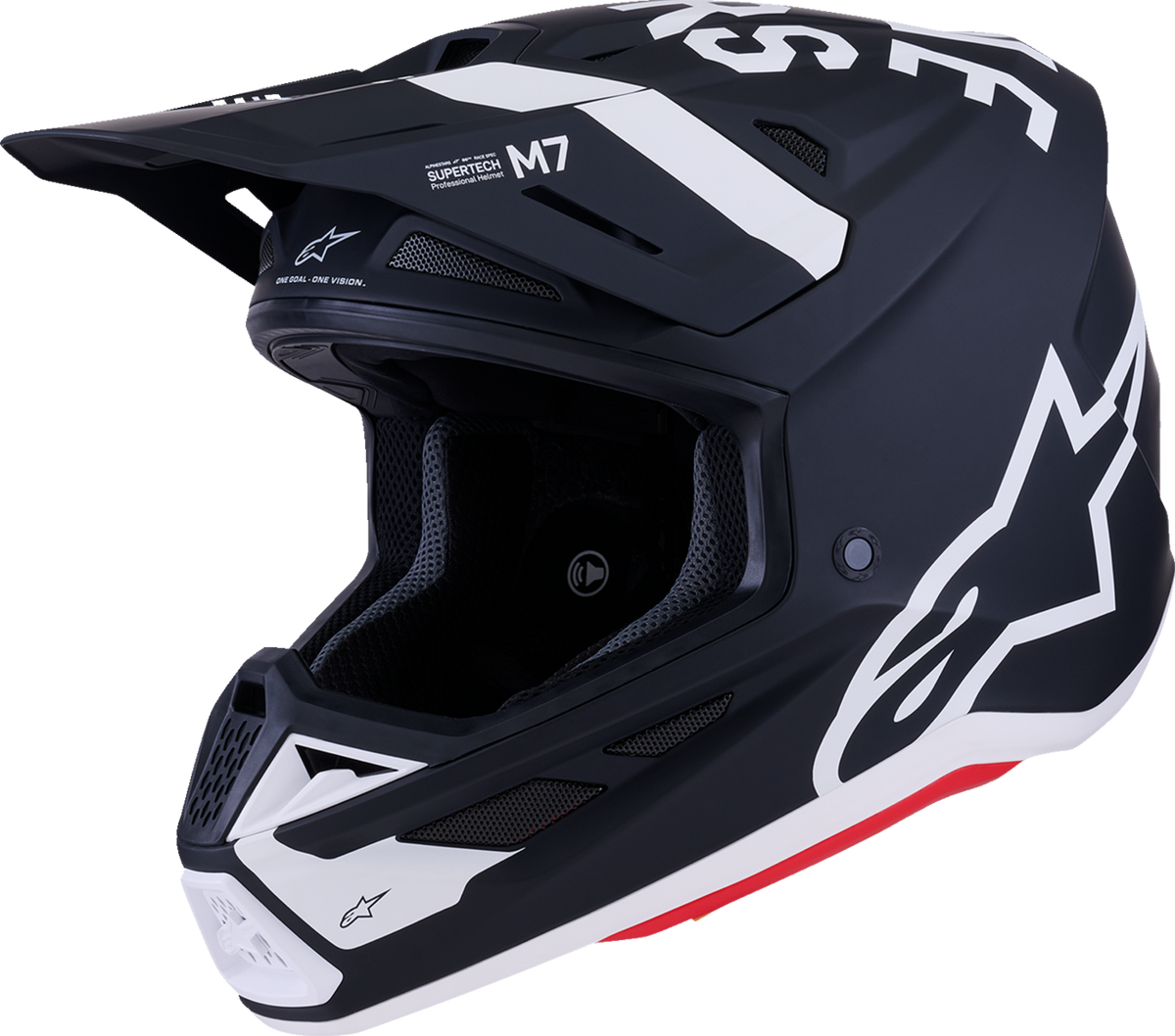 Adult - Alpinestars SM7 Dasher Helmet - Matte Black/White