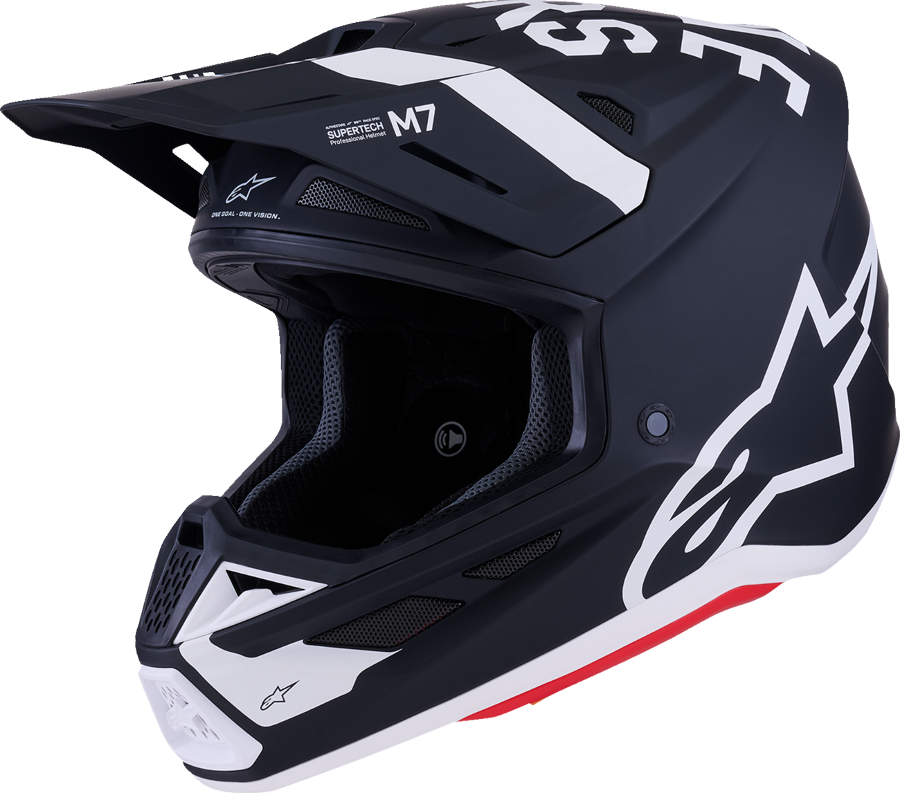 Adult - Alpinestars SM7 Dasher Helmet - Matte Black/White