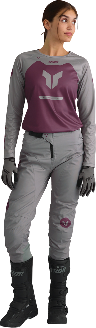 Adult - Thor Women's Ridemode Menace Jersey - Purple/Gray