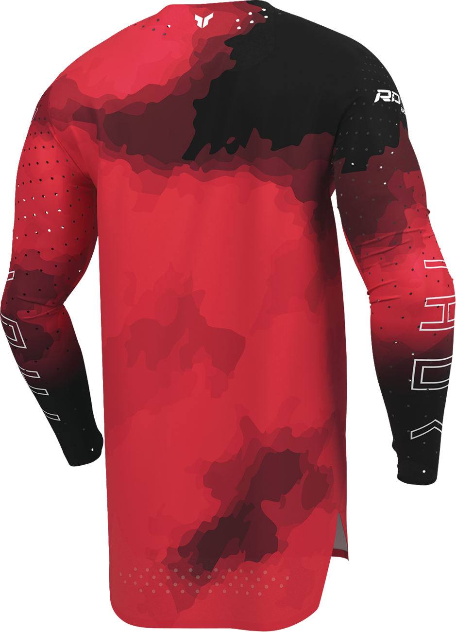 Adult - Thor Sportmode Carbon Jersey - Black/Red