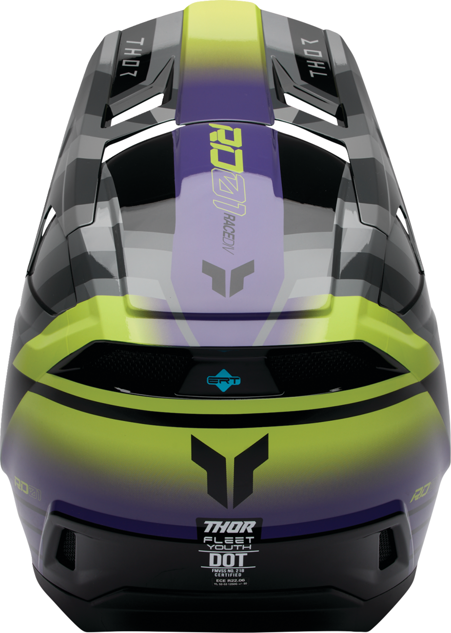 Youth - Thor Fleet Camber Helmet - Black/Purple