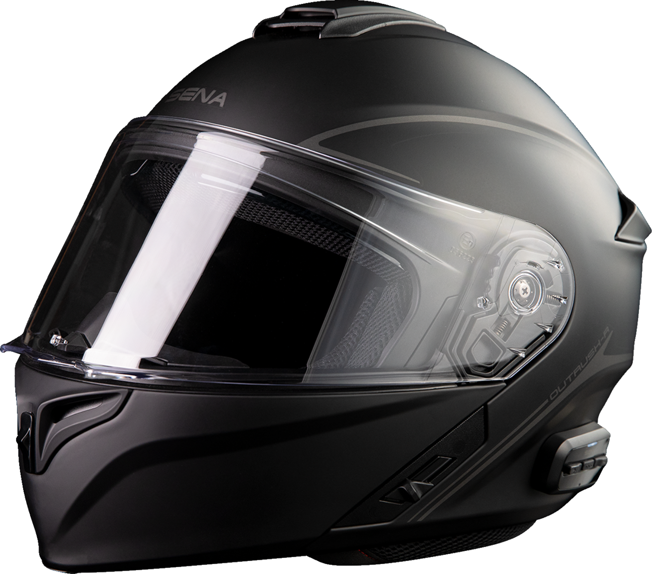 Adult - Sena Outrush R Modular Helmet - Black