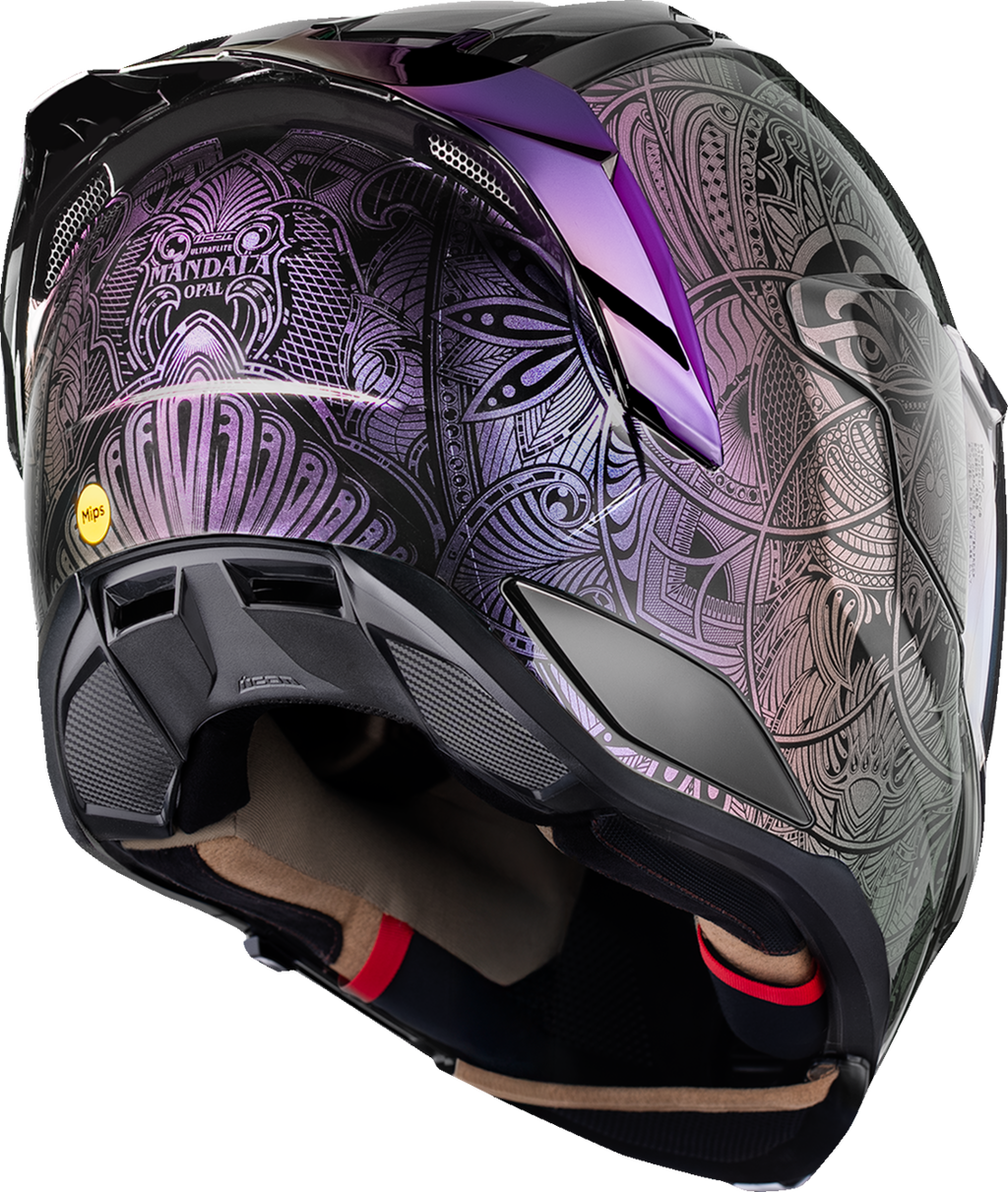 Adult - Icon Ultraflite™ Opal Mandala MIPS® Helmet - Purple