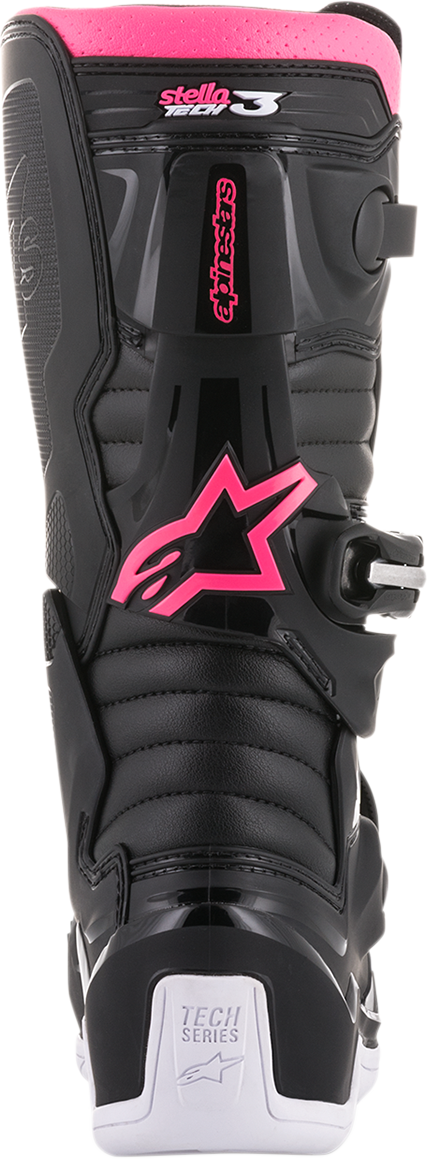 Adult - Alpinestars Stella Tech 3 Boots - Black/White/Pink
