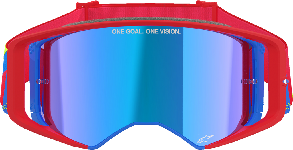Alpinestars Supertech Goggle - Corp - Red/Blue - ABS Vision