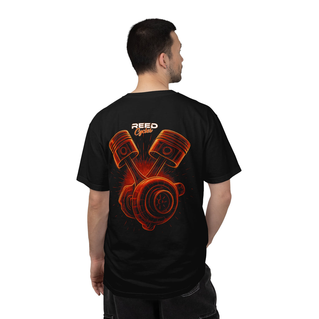 Reed Cycles Boosted Fire Pistons Tee