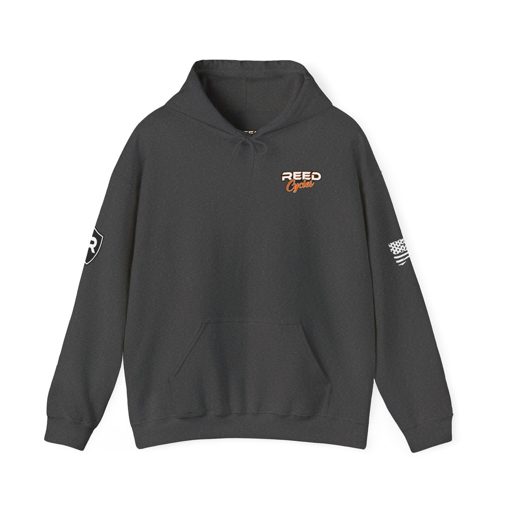 Reed Cycles Boosted Fire Pistons Hooded Sweatshirt