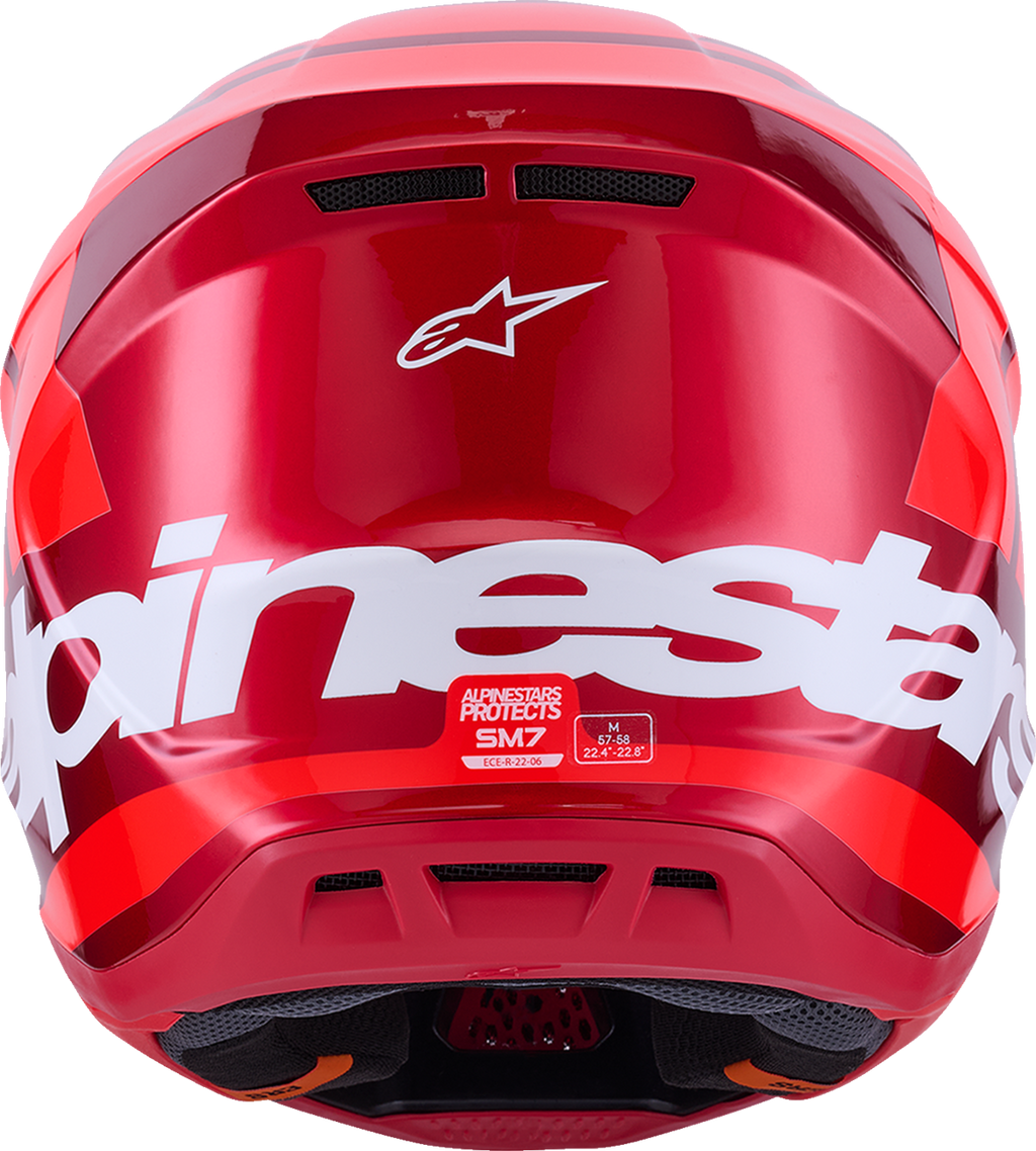 Adult - Alpinestars SM7 Core Helmet - Gloss Red
