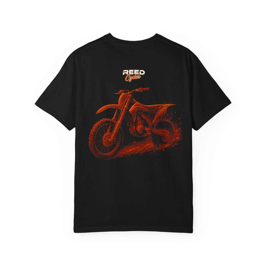 Reed Cycles Muddy Dirt Bike Wireframe Tee