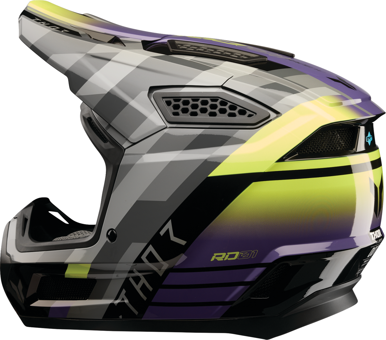 Adult - Thor Fleet Camber Helmet - Black/Purple