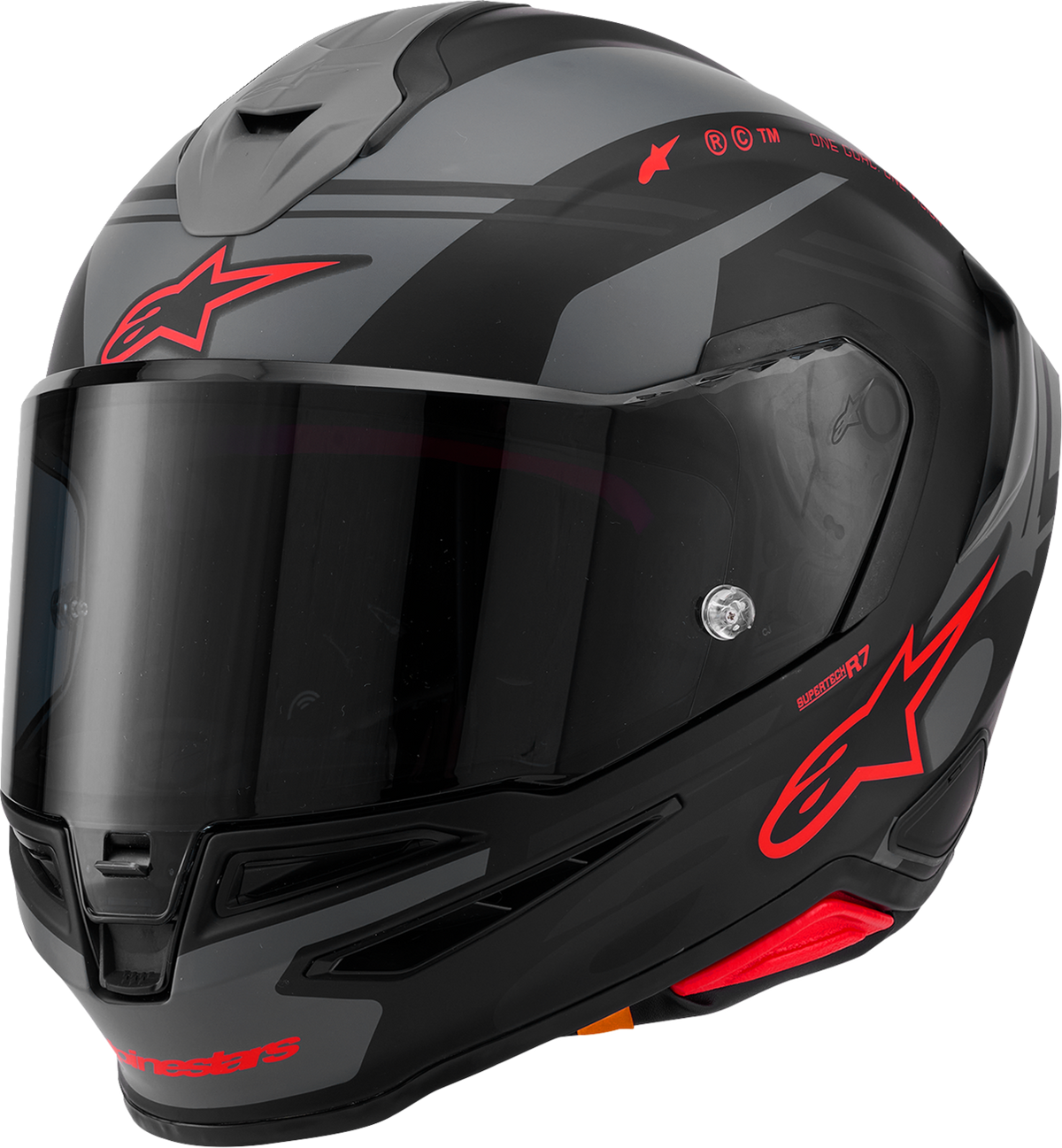 Adult - Alpinestars Supertech R7 A-Core Helmet - Matte Black/Gray/Red