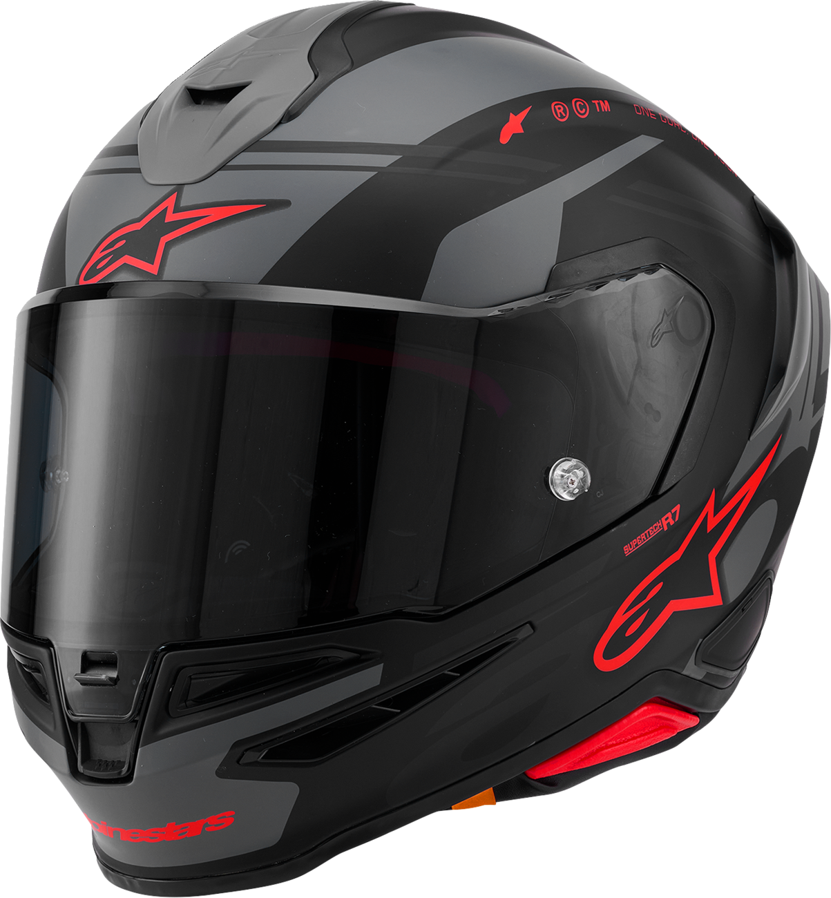 Adult - Alpinestars Supertech R7 A-Core Helmet - Matte Black/Gray/Red