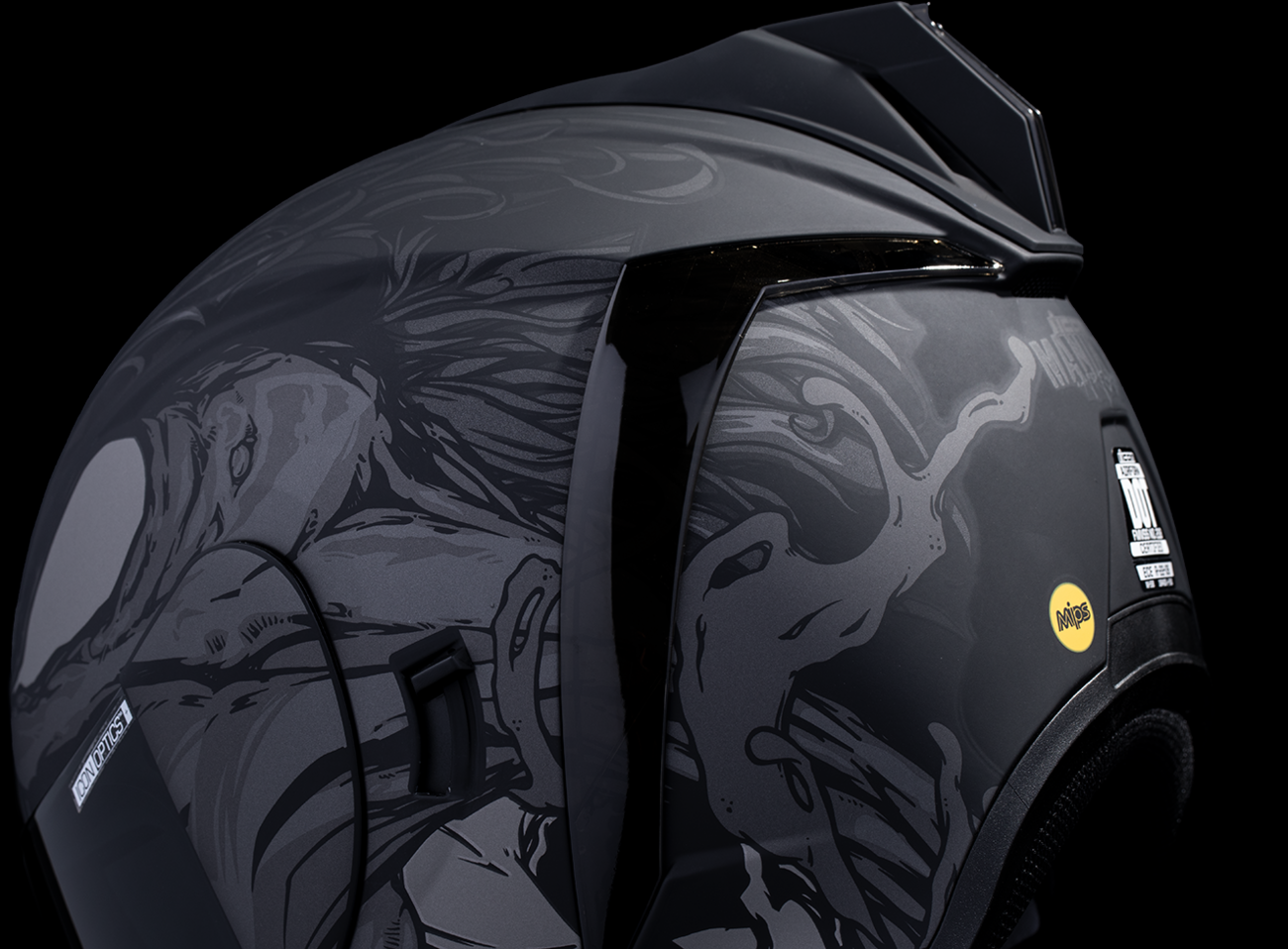 Adult - Icon Airform™ Manik'RR MIPS® Helmet - Dark Black