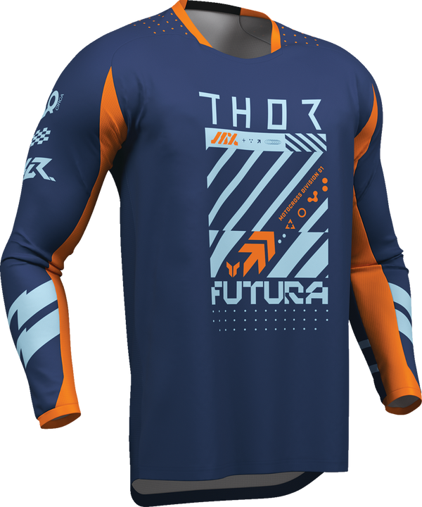 Adult - Thor Launchmode Futura Jersey - Navy/Orange