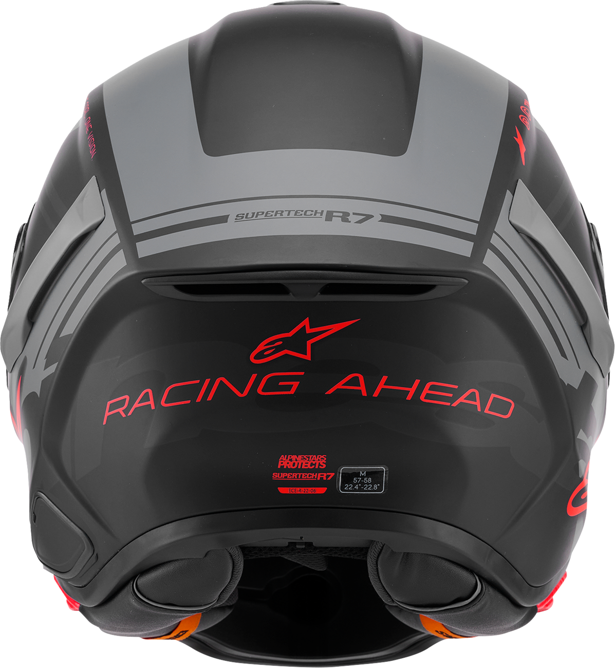 Adult - Alpinestars Supertech R7 A-Core Helmet - Matte Black/Gray/Red