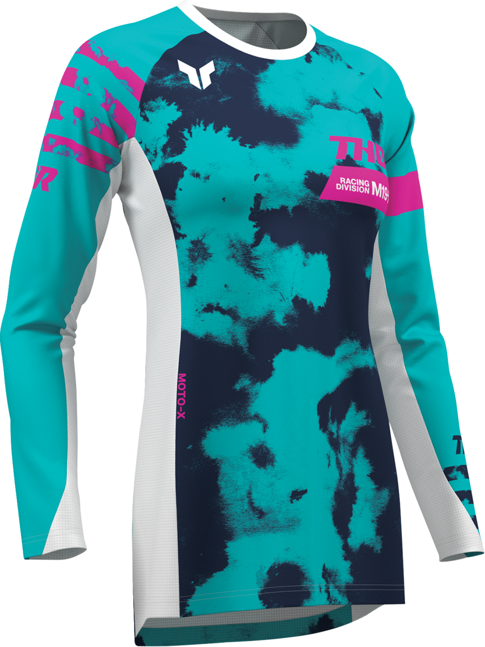 Adult - Thor Women's Launchmode Bleach Jersey - White/Aqua