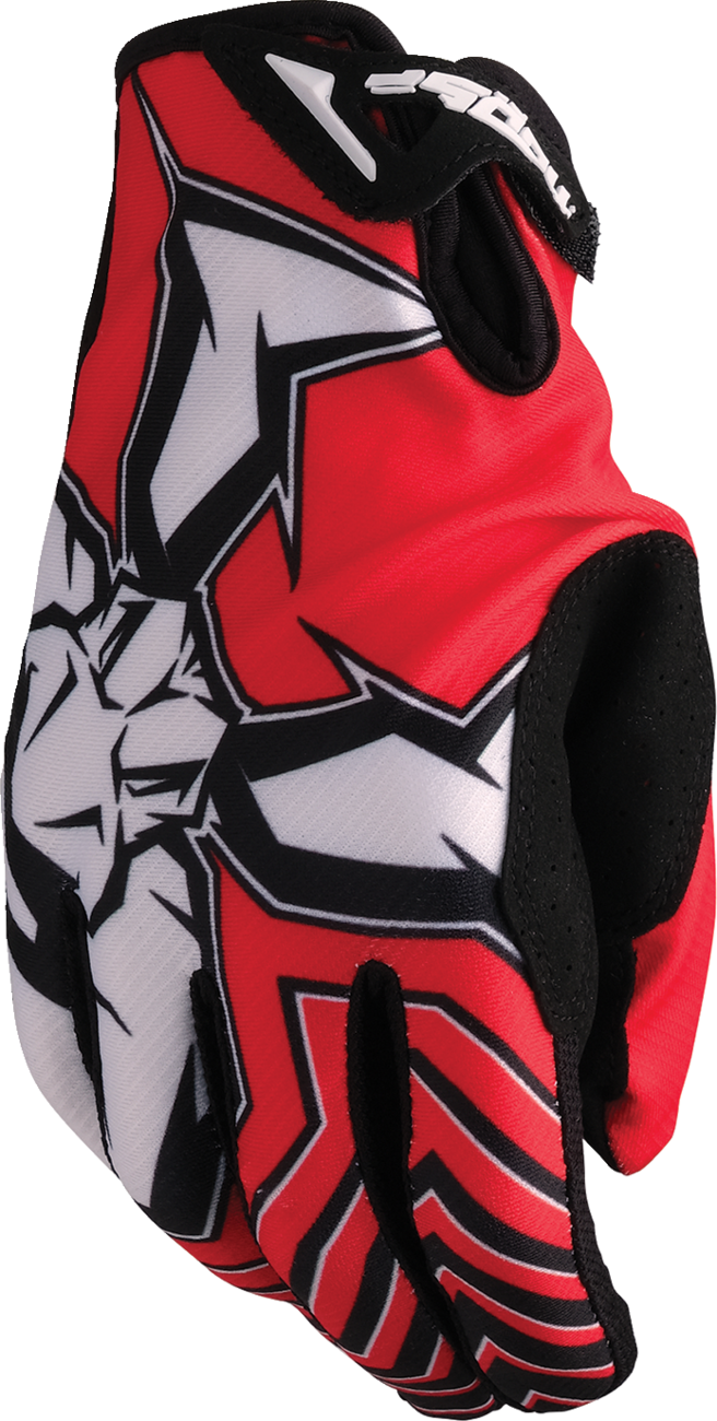 Adult - Moose Agroid™ Pro Gloves - Red/Black
