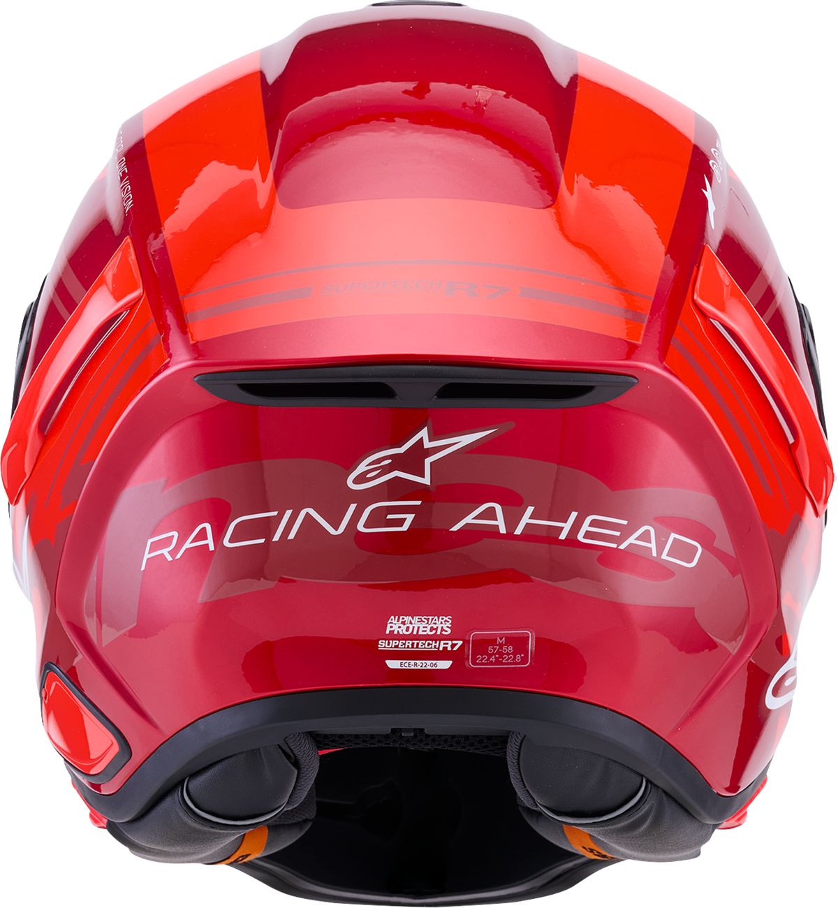 Adult - Alpinestars Supertech R7 A-Core Helmet - Gloss Red/White