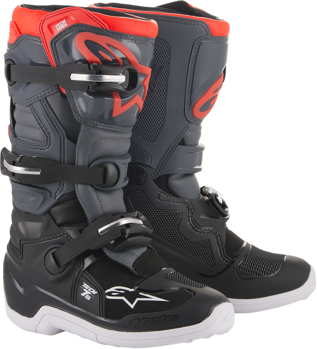 Youth - Alpinestars Tech 7S Boots - Black/Gray
