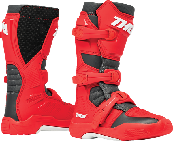 Youth - Thor Blitz XR Boots - Red/Charcoal
